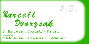 marcell dvorzsak business card